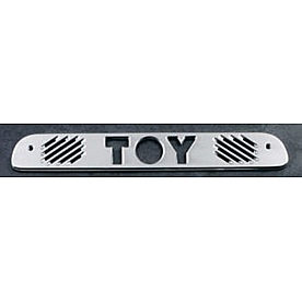 All Sales Center High Mount Stop Light Cover - Silver Brushed Toy Aluminum - 74007