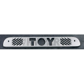 All Sales Center High Mount Stop Light Cover - Silver Brushed Toy Aluminum - 74007