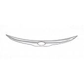 Auto Ventshade Bug Shield - Acrylic Chrome Plated - 620045