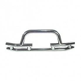 Rugged Ridge Tubular Bumper 1-Piece Design Stainless Steel Silver - 1156303