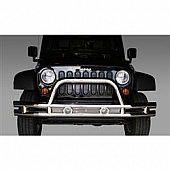 Rugged Ridge Tube Bumper 1-Piece Design Stainless Steel Silver - 1156310
