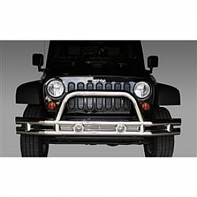 Rugged Ridge Tube Bumper 1-Piece Design Stainless Steel Silver - 1156310