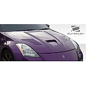 Extreme Dimensions Hood - Primered Fiberglass Black - 104860