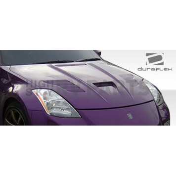 Extreme Dimensions Hood - Primered Fiberglass Black - 104860
