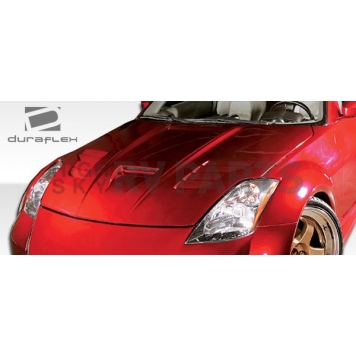 Extreme Dimensions Hood - Primered Fiberglass Black - 104860-1