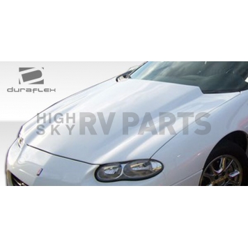 Extreme Dimensions Hood - Primered Fiberglass Black - 104862-1