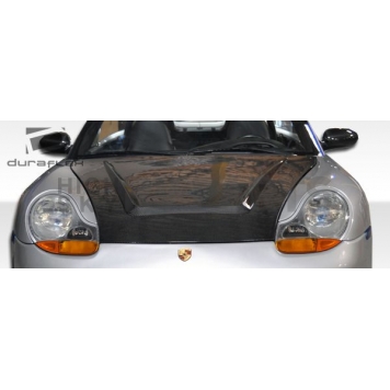 Extreme Dimensions Hood - Primered Fiberglass Black - 104995-1
