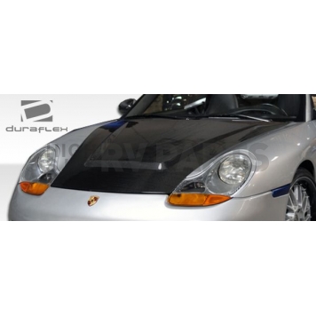 Extreme Dimensions Hood - Primered Fiberglass Black - 104995-3