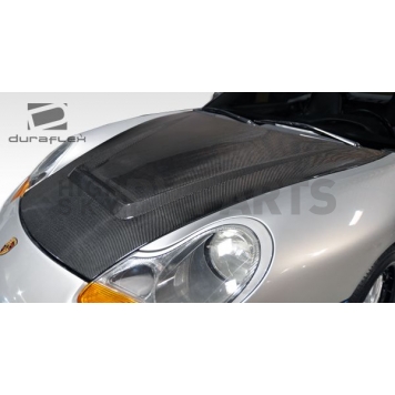 Extreme Dimensions Hood - Primered Fiberglass Black - 104995-4