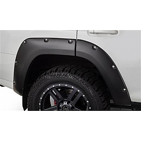 Bushwacker Fender Flare - Black Dura-Flex 2000 ABS Smooth Plastic Matte Set Of 2 - 3004602