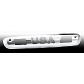 All Sales Center High Mount Stop Light Cover - Silver Polished USA Aluminum - 98400P