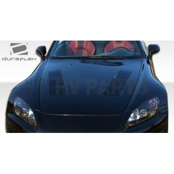 Extreme Dimensions Hood - Primered Fiberglass Black - 105220-1