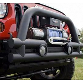 Rugged Ridge Tube Bumper 1-Piece Design Steel Black - 1156103