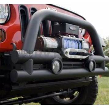 Rugged Ridge Tube Bumper 1-Piece Design Steel Black - 1156103