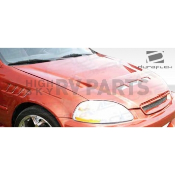 Extreme Dimensions Hood - Primered Fiberglass Black - 105540