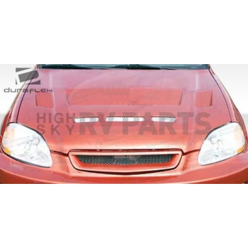 Extreme Dimensions Hood - Primered Fiberglass Black - 105540-1