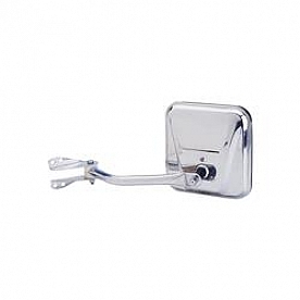 K-Source Exterior Mirror Manual OEM Silver Single - 60022C