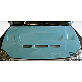 Extreme Dimensions Hood - Primered Fiberglass Black - 105551