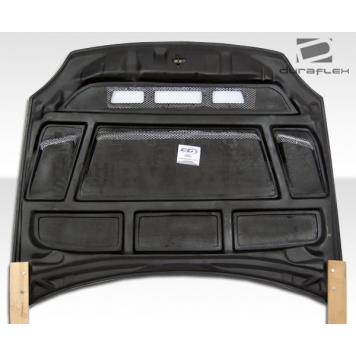Extreme Dimensions Hood - Primered Fiberglass Black - 105551-3