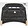 Extreme Dimensions Hood - Primered Fiberglass Black - 105551