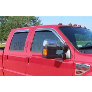 Stampede Rainguard - Chrome Plated Plastic Set Of 4 - 61238