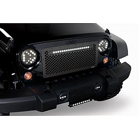 Putco Grille Insert - Black Powder Coated Aluminum Rectangular - 270524BL