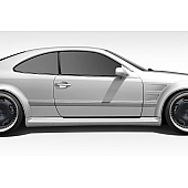 Extreme Dimensions Side Skirt - Primered Fiberglass Reinforced Plastic Black Set of 2 - 112559