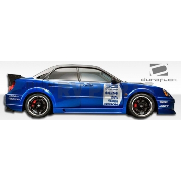 Extreme Dimensions Side Skirt - Primered Fiberglass Reinforced Plastic Black Set of 2 - 105432-2