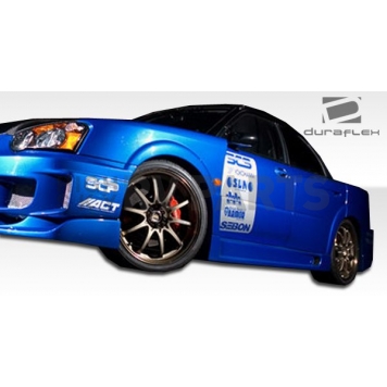 Extreme Dimensions Side Skirt - Primered Fiberglass Reinforced Plastic Black Set of 2 - 105432-5