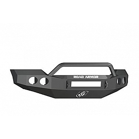 Road Armor Bumper Stealth Pre-Runner 1-Piece Design Steel Black - 61104BNW