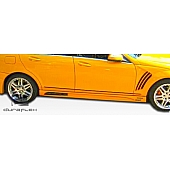 Extreme Dimensions Side Skirt - Primered Fiberglass Reinforced Plastic Black Set of 2 - 106106