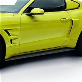 Air Design Side Skirt - Satin ABS Plastic Black - FO22A06