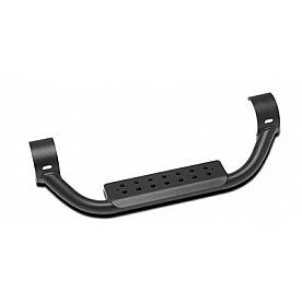 Warrior Products Nerf Bar Step Plate Black With Silver Step Aluminum Set Of 2 - 55005