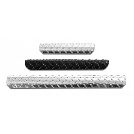 Warrior Products Nerf Bar Step Plate Black Aluminum Set Of 2 - 712PC