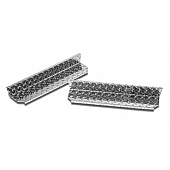 Warrior Products Nerf Bar Step Plate Silver Aluminum Set Of 2 - 908S