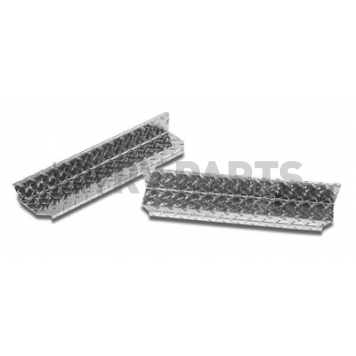 Warrior Products Nerf Bar Step Plate Black Aluminum Set Of 2 - 914BPC