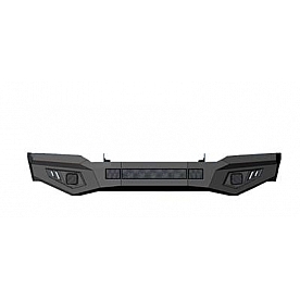 Black Horse Offroad Armour Bumper Textured Black Steel 1-Piece Type - AFBSI19SK
