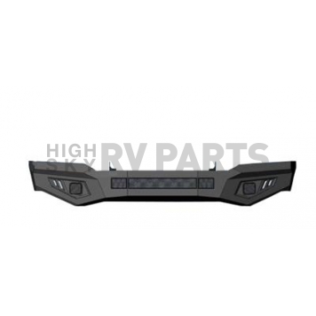Black Horse Offroad Armour Bumper Textured Black Steel 1-Piece Type - AFBSI19SK