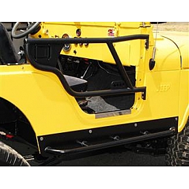 Warrior Products Rocker Panel Guard - Flat Steel Black Powder Coated Single - 91395