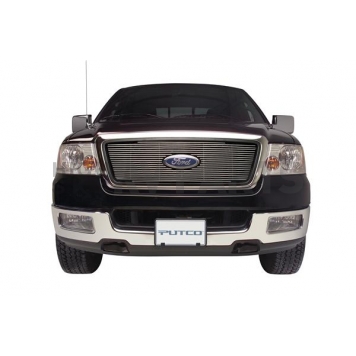 Putco Grille Insert - Polished Aluminum Rectangular - 79155