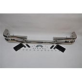Black Mountain Bumper 1-Piece Type Stainless Steel Silver - BMASBP008S
