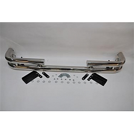 Black Mountain Bumper 1-Piece Type Stainless Steel Silver - BMASBP008S