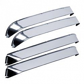 Auto Ventshade (AVS) Rainguard - Polished Steel Set Of 4 - 14412