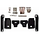 Westin Automotive Nerf Bar 4 Inch Black Powder Coated Steel - 211955
