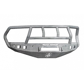 Road Armor Bumper Stealth Titan II 1-Piece Design Steel Natural - 4162F2ZNW