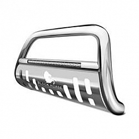 Black Horse Offroad Bull Bar Tubular 3 Inch Black Satin Steel - BEGMTAS