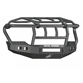 Road Armor Bumper Sahara Pre-Runner 1-Piece Design Steel Black - 6114R3BNW