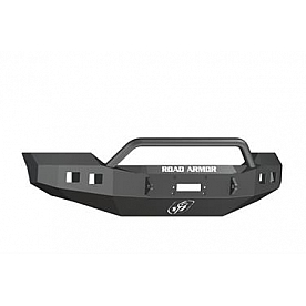 Road Armor Bumper Stealth Pre-Runner 1-Piece Design Steel Black - 6114R4B