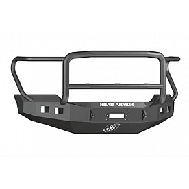 Road Armor Bumper Stealth Lonestar 1-Piece Design Steel Black - 6114R5B