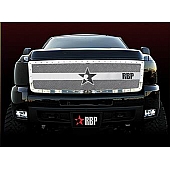 RBP (Rolling Big Power) Grille - Mesh With Studded Frame Silver Stainless Steel - 851115